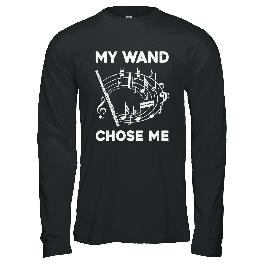 Flute My Wand Chose Me Funny Marching Band T-Shirt & Hoodie | Teecentury.com