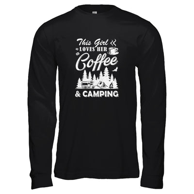 This Girl Loves Her Coffee And Camping T-Shirt & Tank Top | Teecentury.com