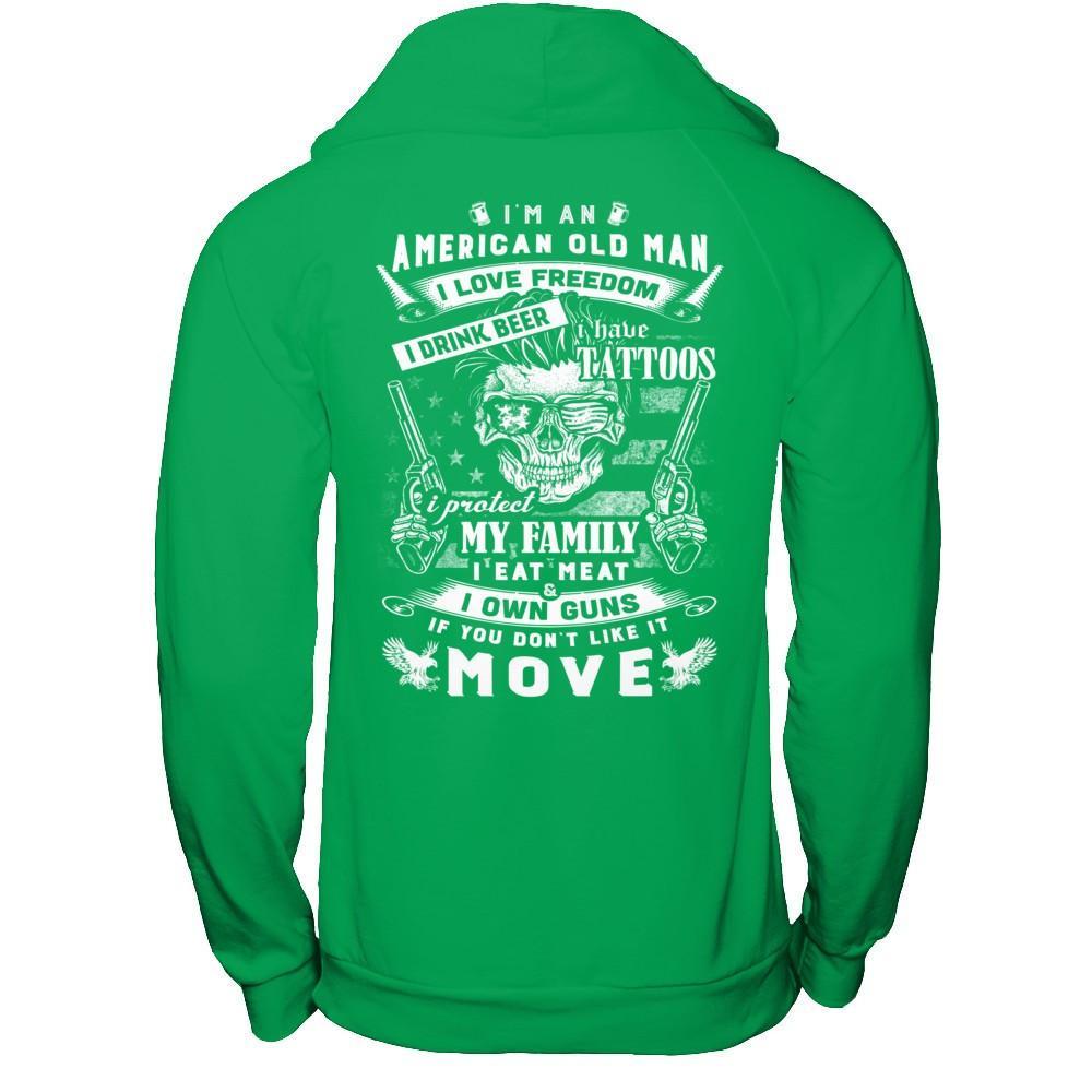 I'm An American Old Man T-Shirt & Hoodie | Teecentury.com