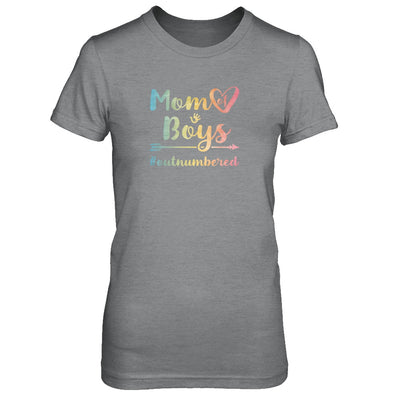 Mom Of Boys Outnumbered T-Shirt & Tank Top | Teecentury.com