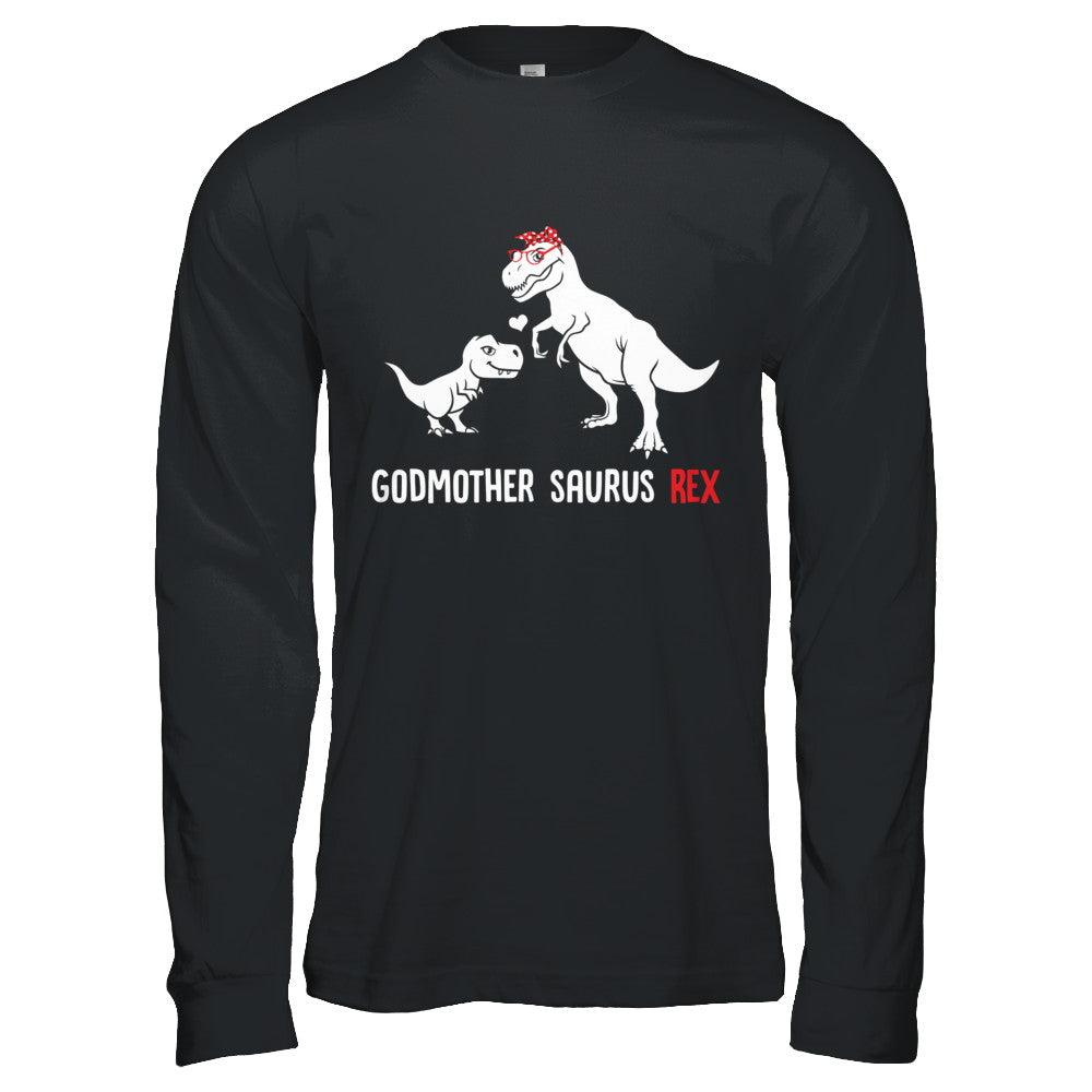 Godmother Saurus T-Rex Dinosaur Gift For God-Mother T-Shirt & Hoodie | Teecentury.com