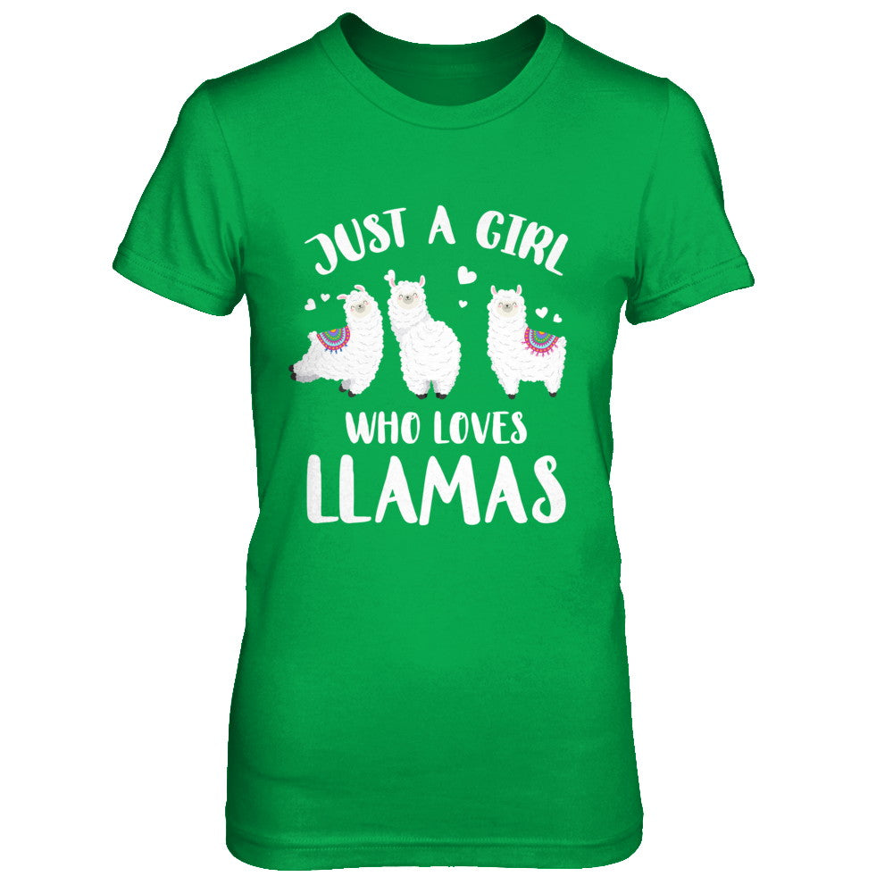 Just A Girl Who Loves Llamas T-Shirt & Hoodie | Teecentury.com