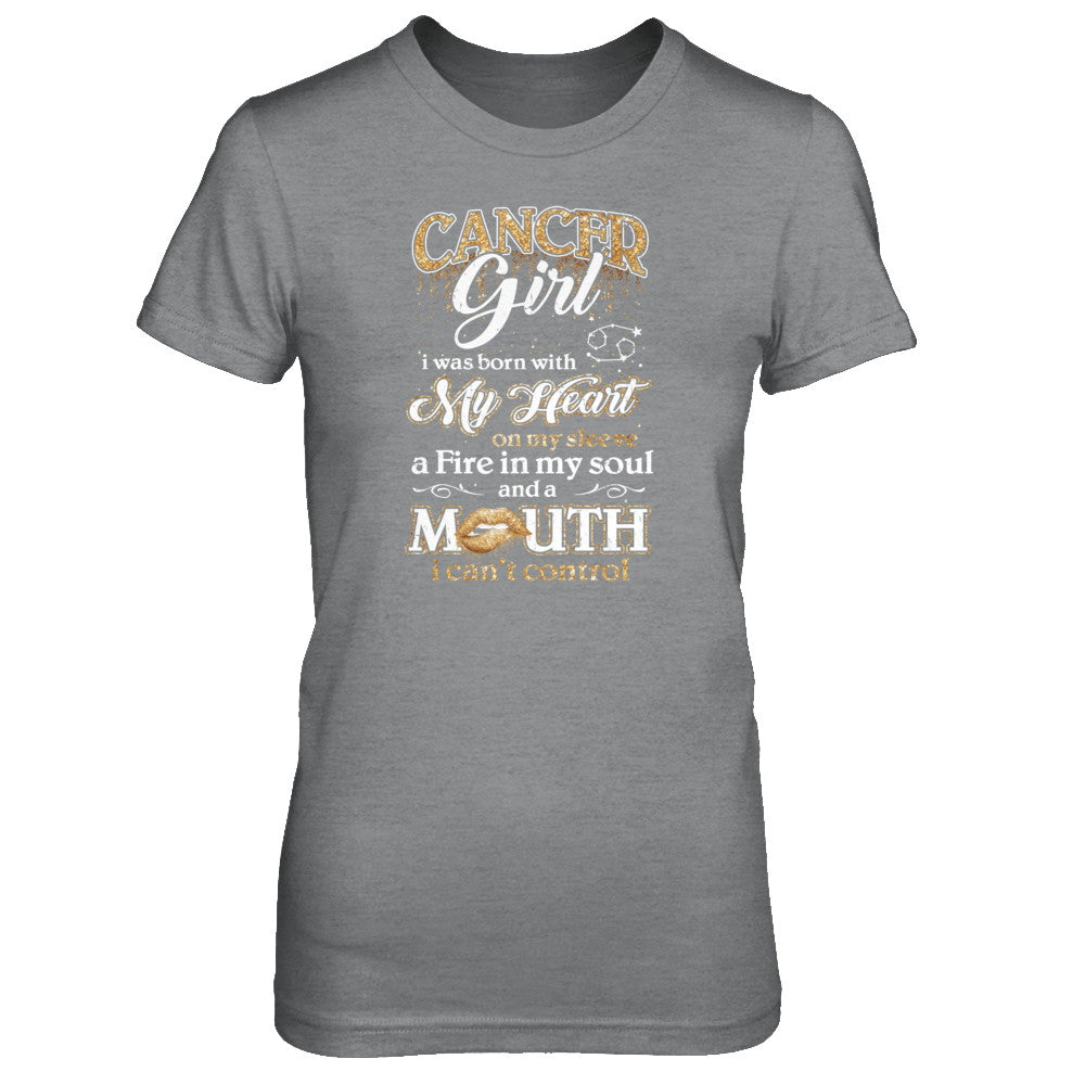 I'm A Cancer Girl Lipstick June July Funny Zodiac Birthday T-Shirt & Tank Top | Teecentury.com
