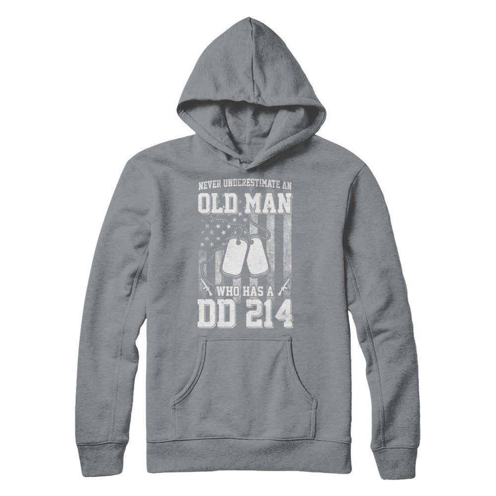 Never Underestimate An Old Man Who Has DD214 T-Shirt & Hoodie | Teecentury.com