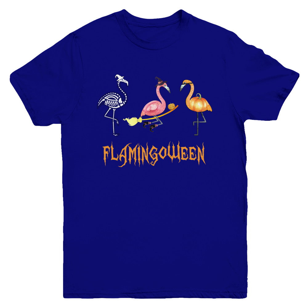 Funny Flamingo Halloween Flamingoween Youth Youth Shirt | Teecentury.com