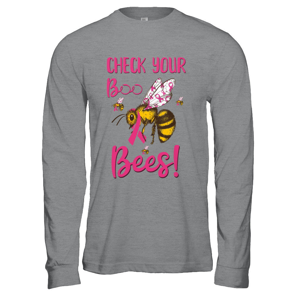 Check Your Boo Bees Funny Breast Cancer T-Shirt & Hoodie | Teecentury.com