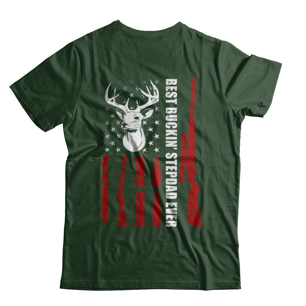 Best Buckin' Stepfather Ever Deer Hunting Stepdad Fathers Day T-Shirt & Hoodie | Teecentury.com