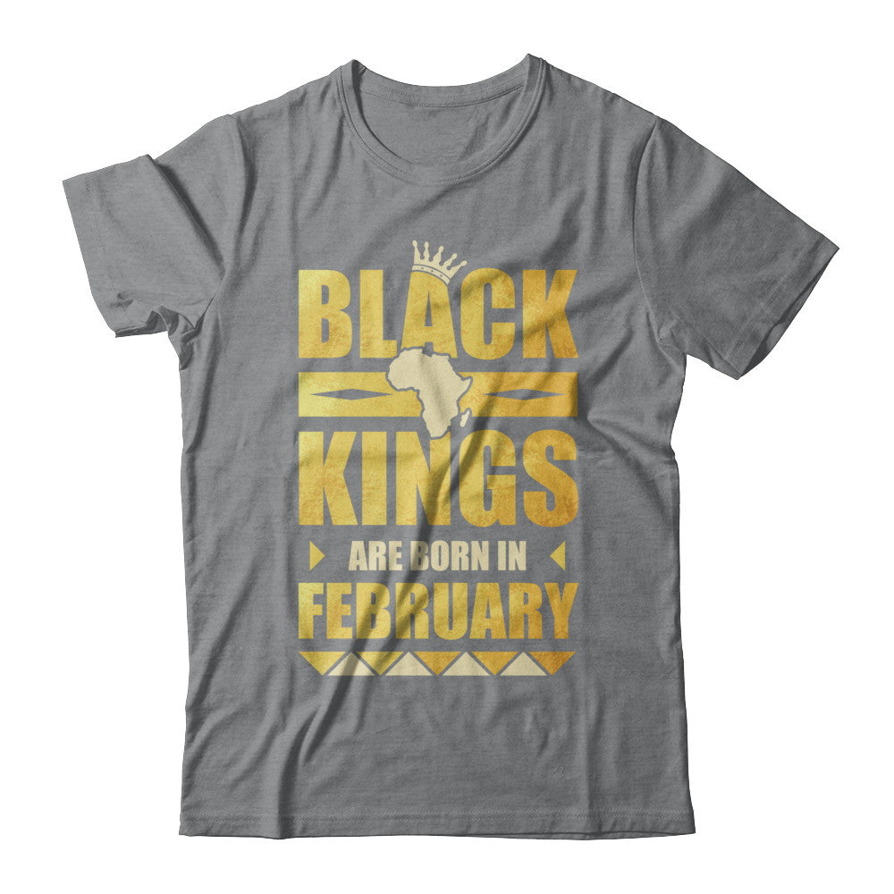 Black Kings Are Born In February Birthday T-Shirt & Hoodie | Teecentury.com