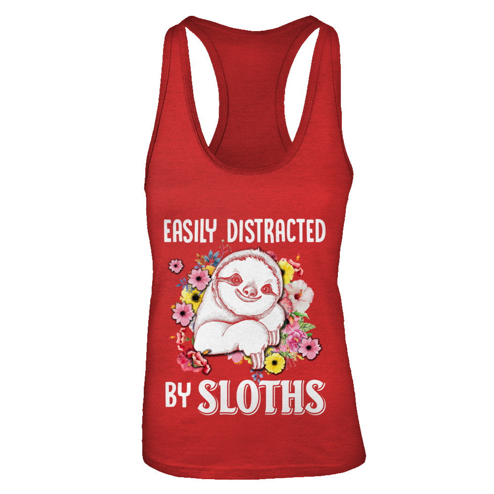 Easily Distracted By Sloths T-Shirt & Tank Top | Teecentury.com