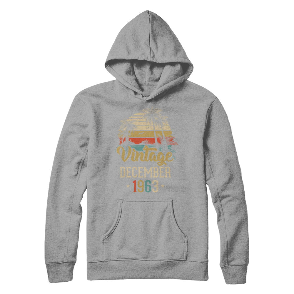 Retro Classic Vintage December 1963 59th Birthday Gift T-Shirt & Hoodie | Teecentury.com