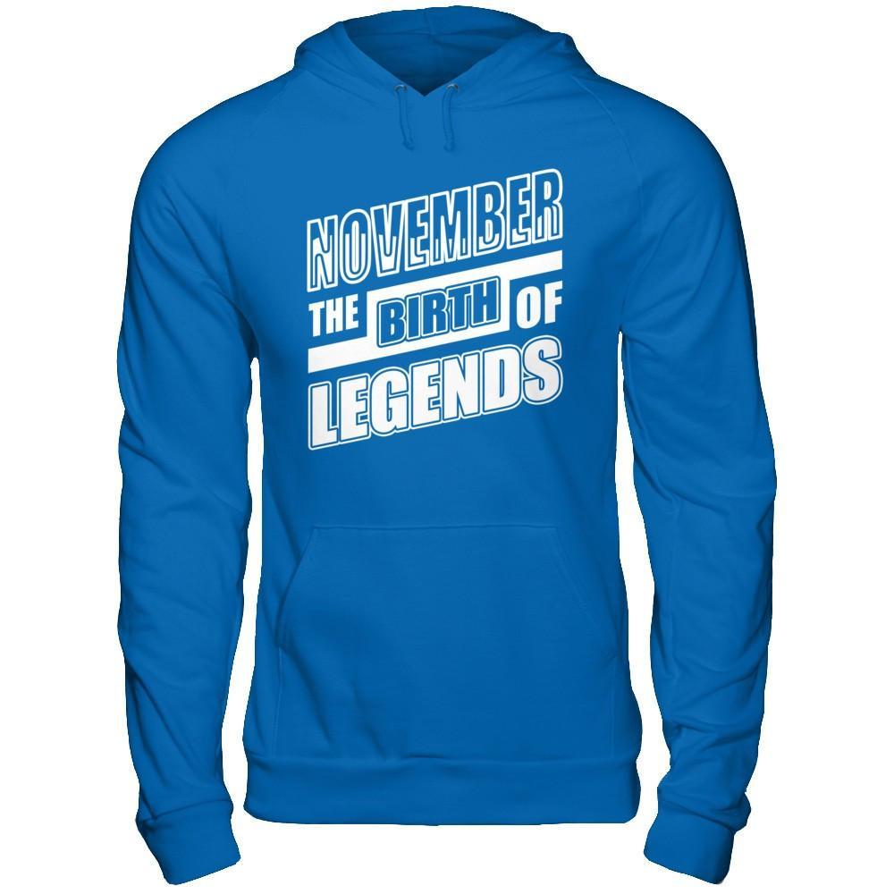 November The Birth Of Legends T-Shirt & Hoodie | Teecentury.com