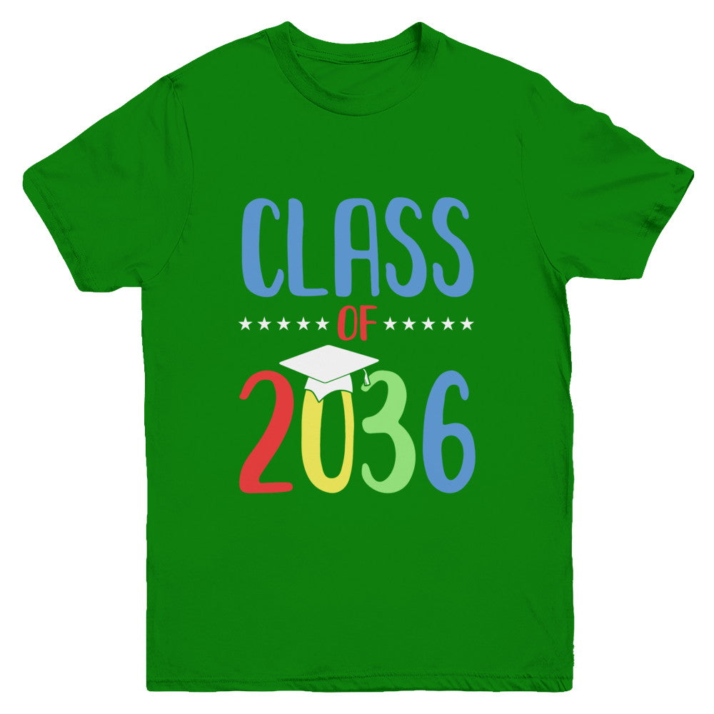 Grow With Me First Day Of School Class Of 2036 Youth Youth Shirt | Teecentury.com