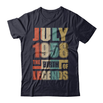 Vintage Retro July 1958 Birth Of Legends 64th Birthday T-Shirt & Hoodie | Teecentury.com