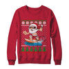 Santa Surfing Hawaiian Summer Christmas Ugly Sweater T-Shirt & Sweatshirt | Teecentury.com