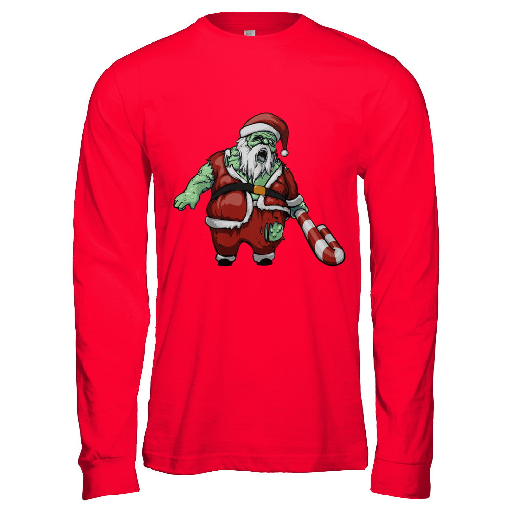 Zombie Santa Scary Christmas Halloween Costume T-Shirt & Hoodie | Teecentury.com