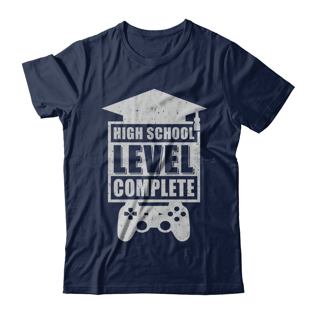 High School Level Complete Graduation Video Gamer T-Shirt & Hoodie | Teecentury.com
