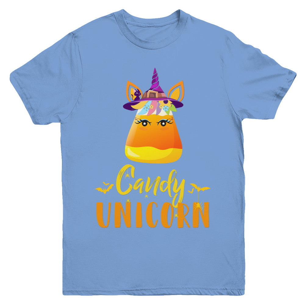 Candy Corn Unicorn Halloween Unicorn For Girls Youth Youth Shirt | Teecentury.com