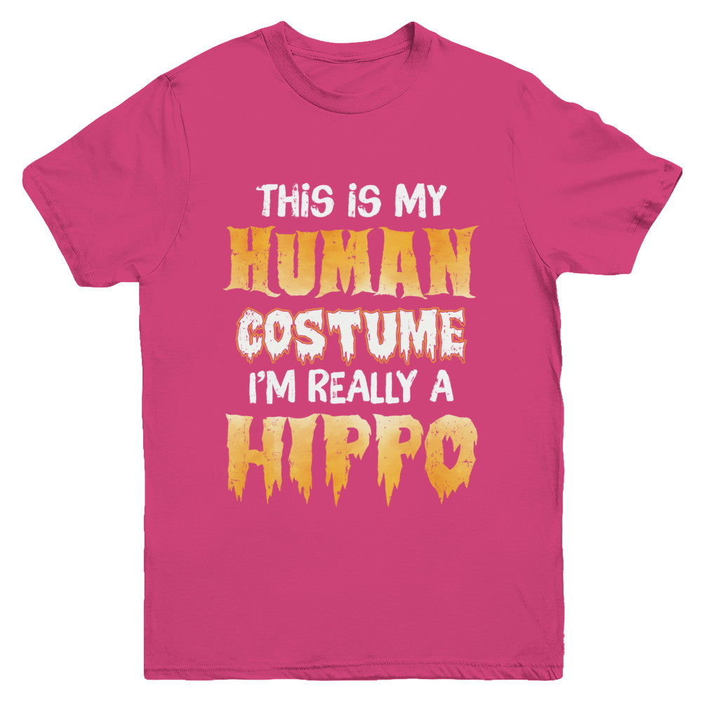 This Is My Human Costume Hippo Halloween Youth Youth Shirt | Teecentury.com