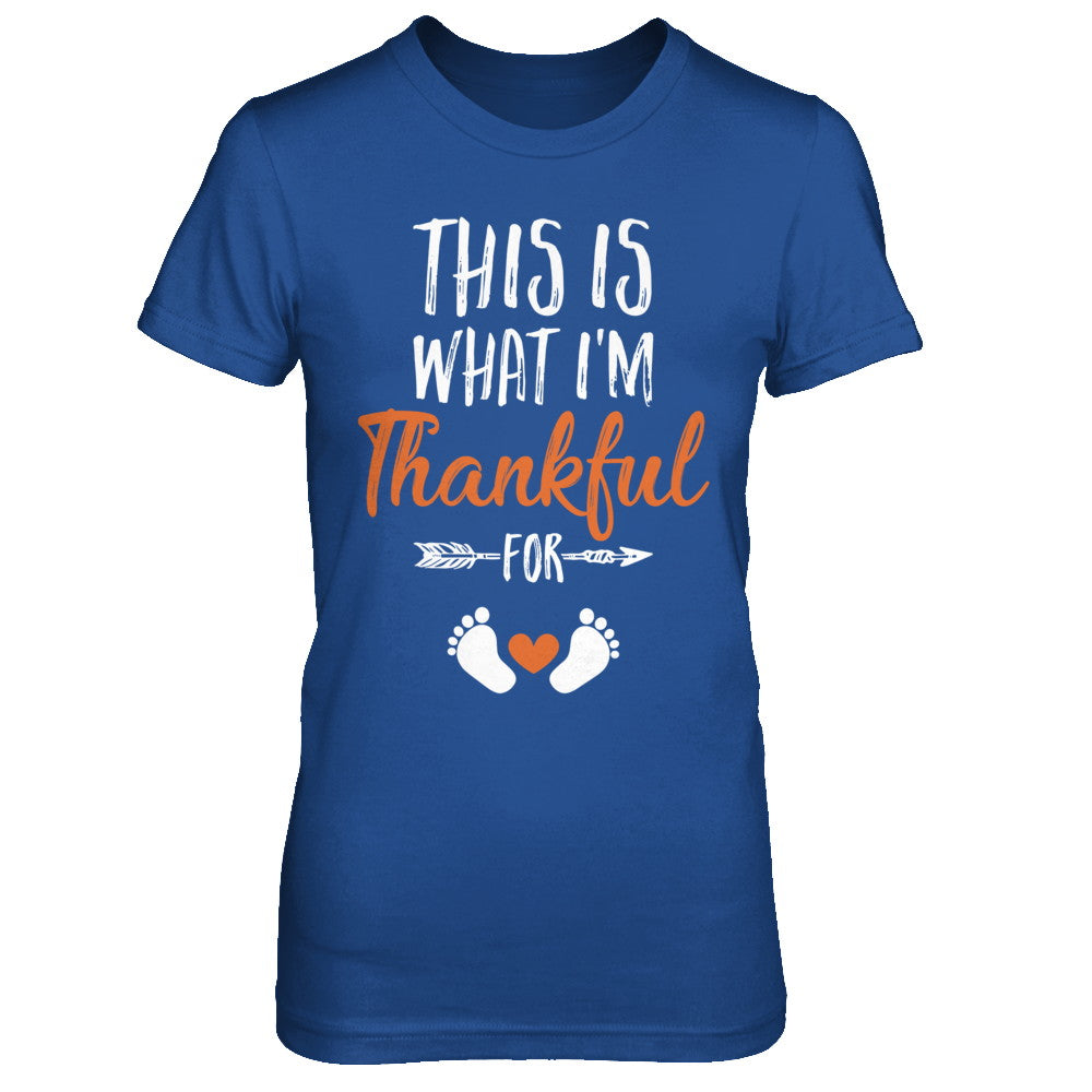 What I'm Thankful Pregnancy Announcement Thanksgiving T-Shirt & Sweatshirt | Teecentury.com