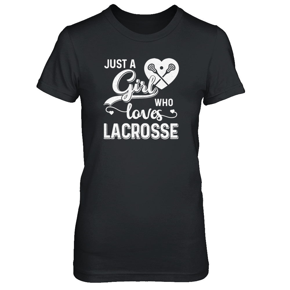 Just A Girl Who Loves Lacrosse T-Shirt & Tank Top | Teecentury.com