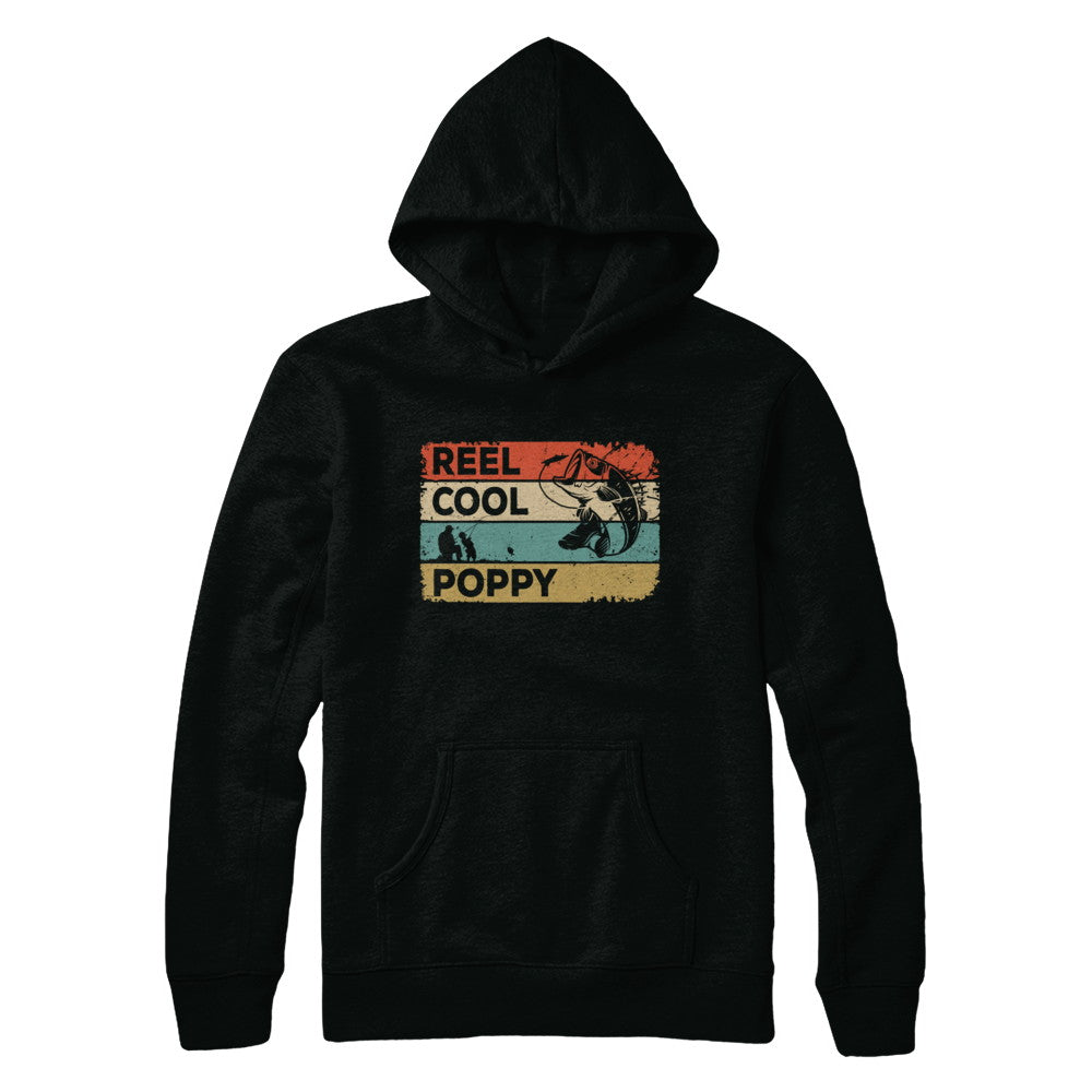 Vintage Reel Cool Poppy Fish Fishing Fathers Day T-Shirt & Hoodie | Teecentury.com