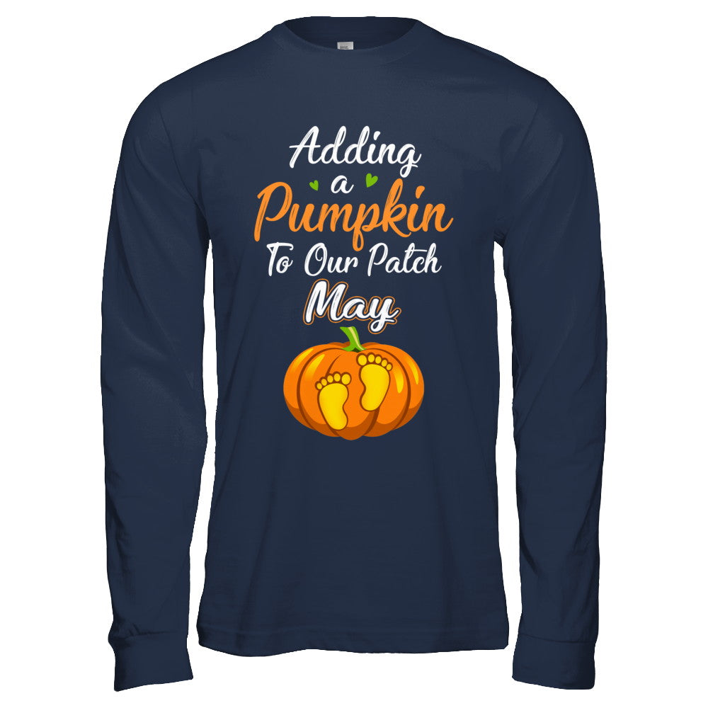 Halloween Pumpkin Pregnancy Mom Due Date In May 2022 T-Shirt & Hoodie | Teecentury.com