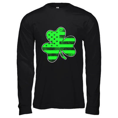 Vintage AMERICAN FLAG Ireland Shamrock St Patricks Day T-Shirt & Hoodie | Teecentury.com