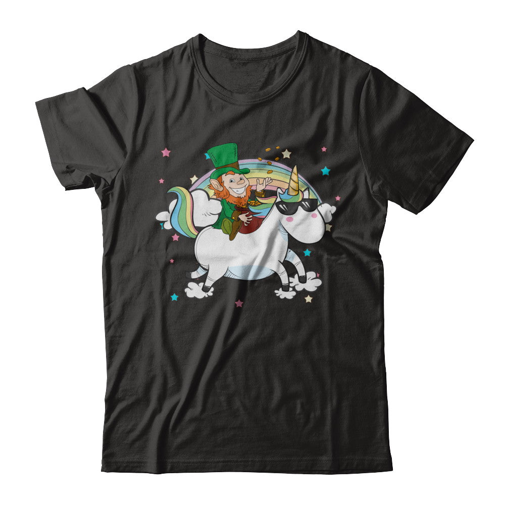 St Patrick's Day Lepricorn Leprechaun Riding Unicorn T-Shirt & Hoodie | Teecentury.com