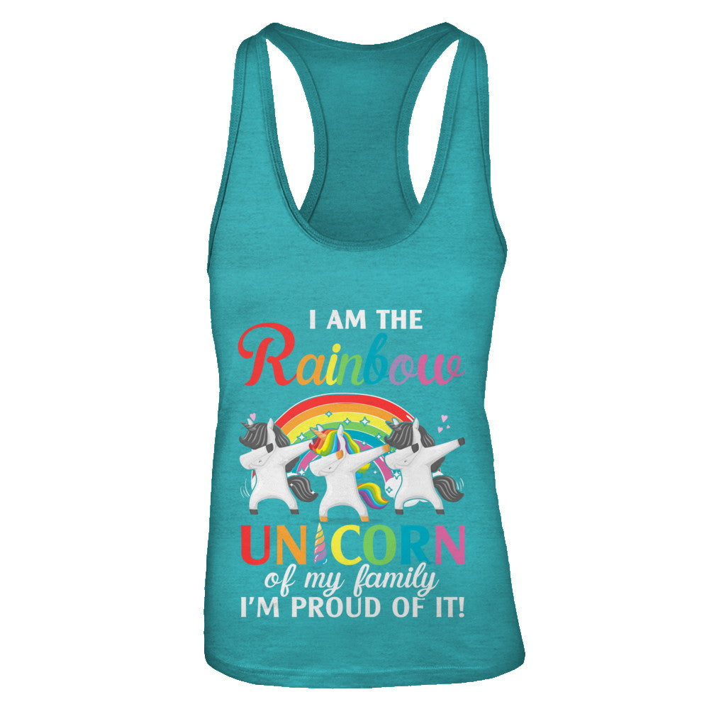 I Am The Rainbow Unicorn Of My Family Lesbian LGBT T-Shirt & Tank Top | Teecentury.com