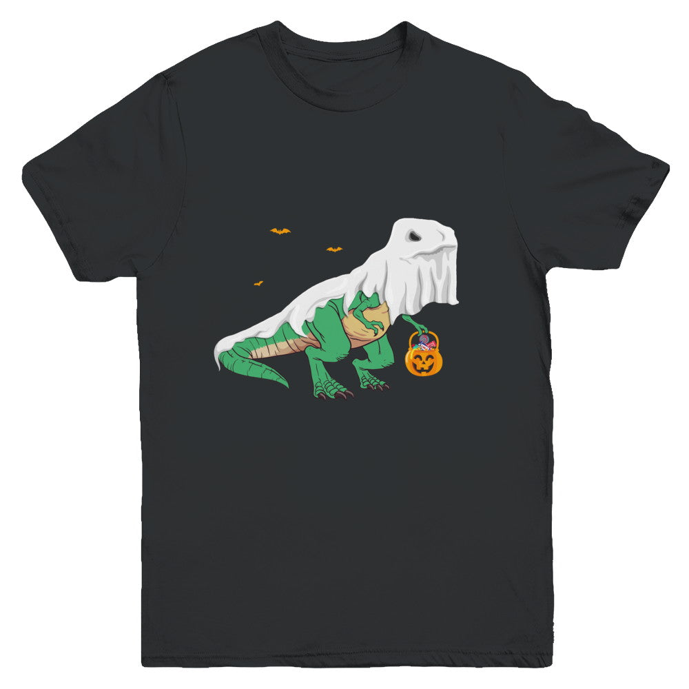 Halloween T Rex Dinosaur Ghost Trick Or Treat Youth Youth Shirt | Teecentury.com