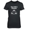 I'm A Simple Woman Coffee Pizza Camping T-Shirt & Tank Top | Teecentury.com