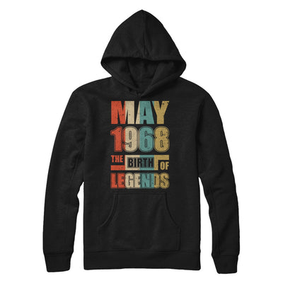 Vintage Retro May 1968 Birth Of Legends 54th Birthday T-Shirt & Hoodie | Teecentury.com