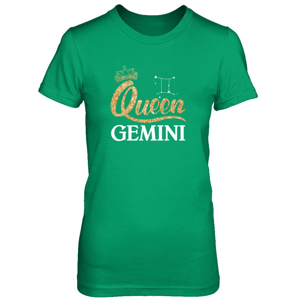 Queen Gemini Zodiac May June Birthday Gift T-Shirt & Tank Top | Teecentury.com