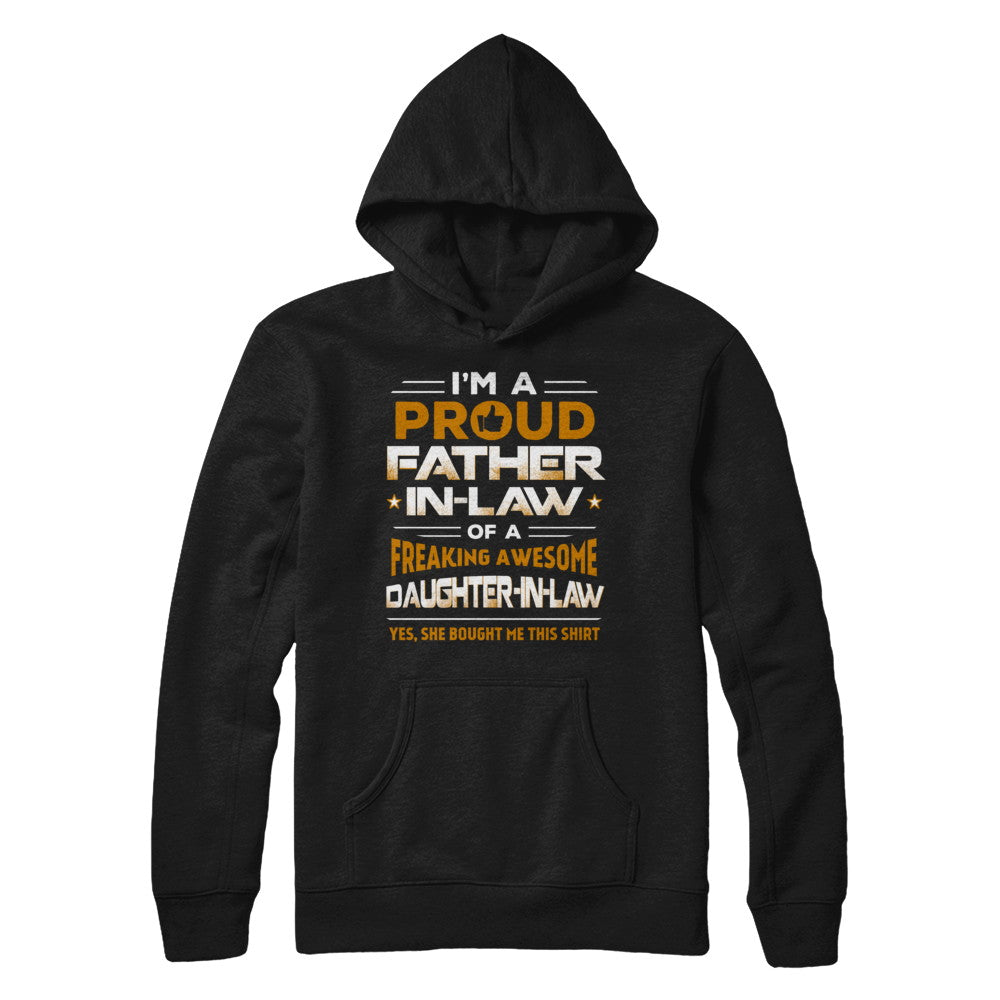 Proud Father-In-Law Freaking Awesome Daughter-In-Law T-Shirt & Hoodie | Teecentury.com