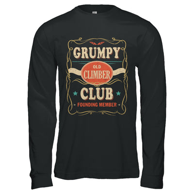 Papa Grumpy Old Climber Club Founding Member Climbing T-Shirt & Hoodie | Teecentury.com