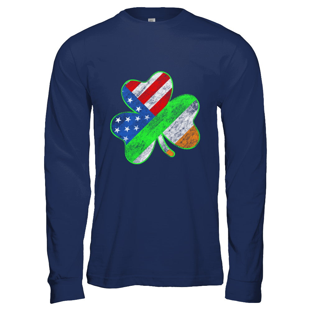 Vintage AMERICAN FLAG Ireland St Patricks Day T-Shirt & Hoodie | Teecentury.com