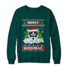 Siberian Husky Merry Woofmas Ugly Christmas Sweater T-Shirt & Sweatshirt | Teecentury.com