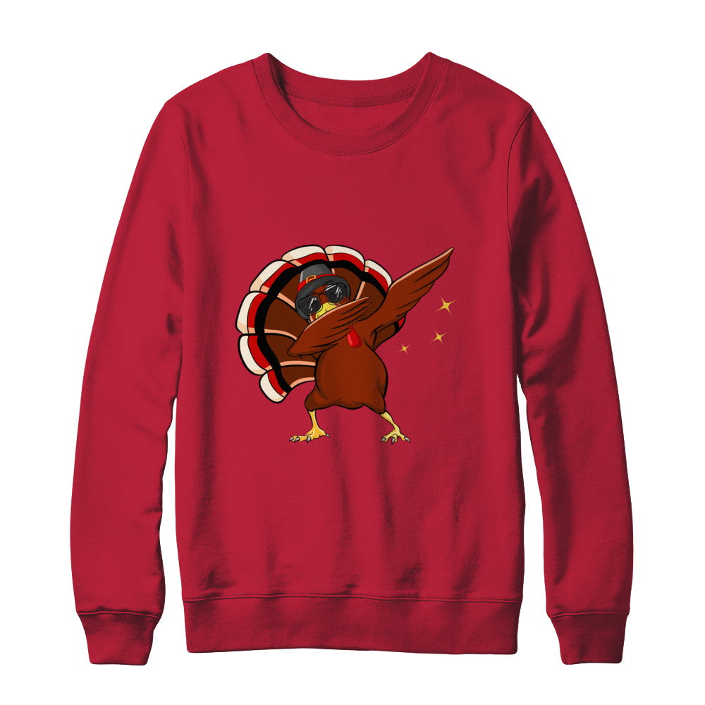Dabbing Turkey Funny Thanksgiving T-Shirt & Sweatshirt | Teecentury.com