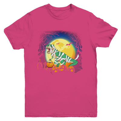 Halloween Pumpkin Dinosaur Gift For Kids Boys Girls Youth Youth Shirt | Teecentury.com