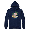 Funny Santa Surfing Hawaiian Summer Christmas T-Shirt & Sweatshirt | Teecentury.com