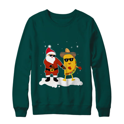 Flossing Santa Claus Taco Christmas Pajamas Gifts T-Shirt & Sweatshirt | Teecentury.com