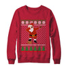 Dabbing Santa Football Ugly Sweater Christmas T-Shirt & Sweatshirt | Teecentury.com