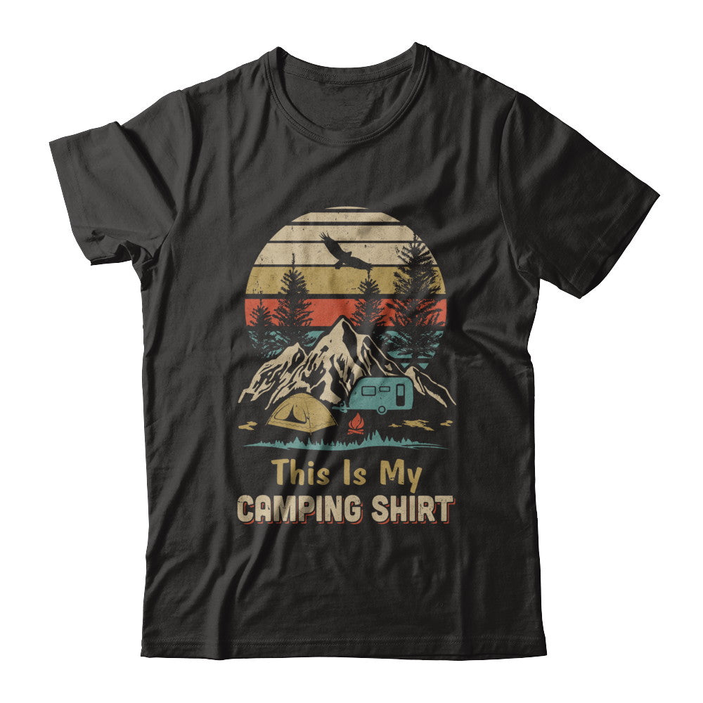 Vintage Papa Grandma Dad Mom This Is My Camping T-Shirt & Hoodie | Teecentury.com