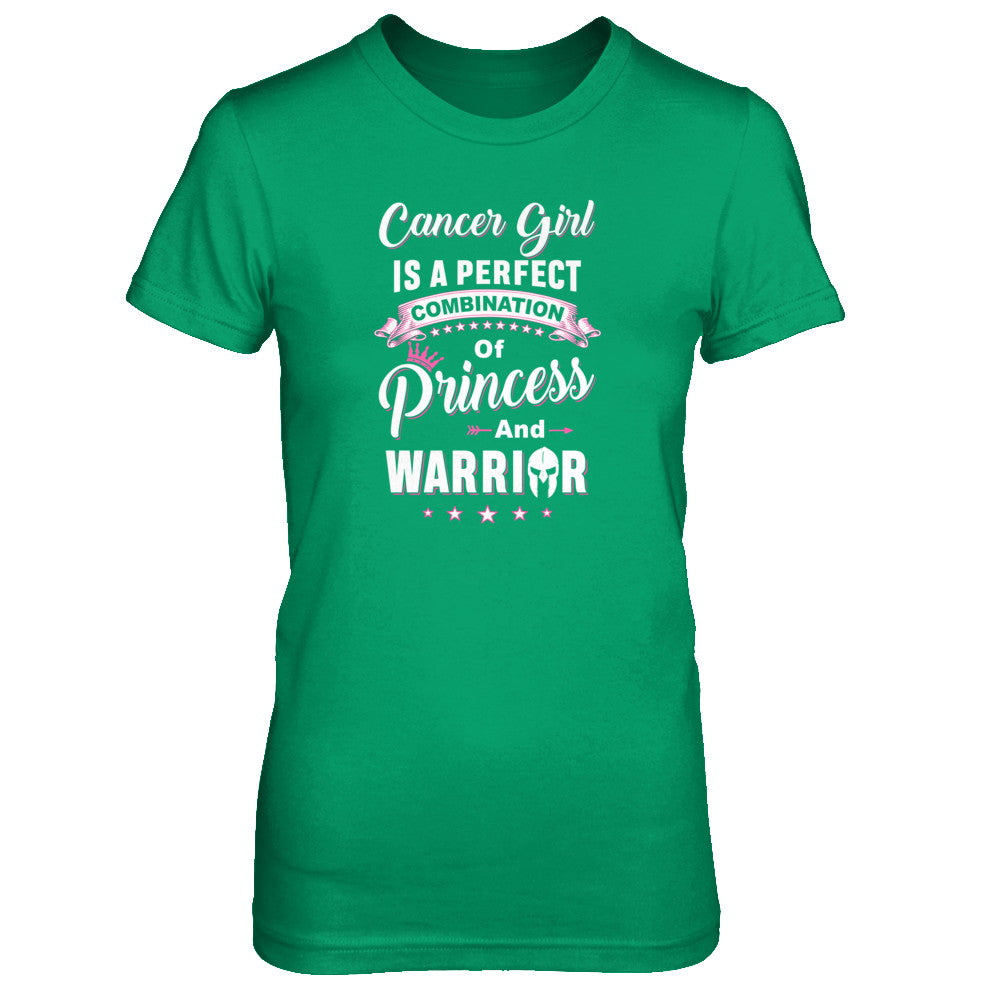 Cancer Girl Princess Warrior June July Birthday T-Shirt & Tank Top | Teecentury.com