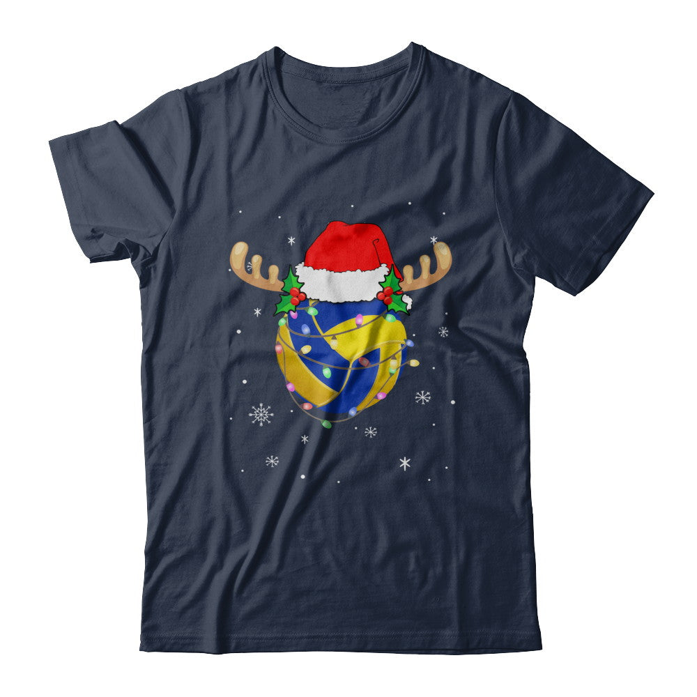 Santa Hat Volleyball Reindeer Christmas Gifts T-Shirt & Sweatshirt | Teecentury.com