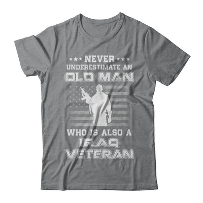 Never Underestimate An Old Man Iraq Veteran T-Shirt & Hoodie | Teecentury.com
