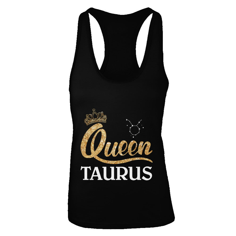 Queen Taurus Zodiac April May Birthday Gift T-Shirt & Tank Top | Teecentury.com
