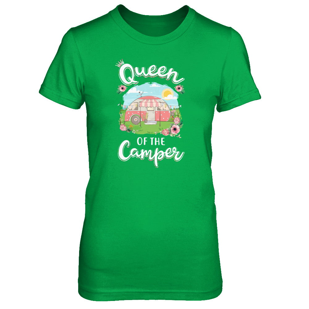Queen Of The Camper Camping For Women Gift T-Shirt & Tank Top | Teecentury.com