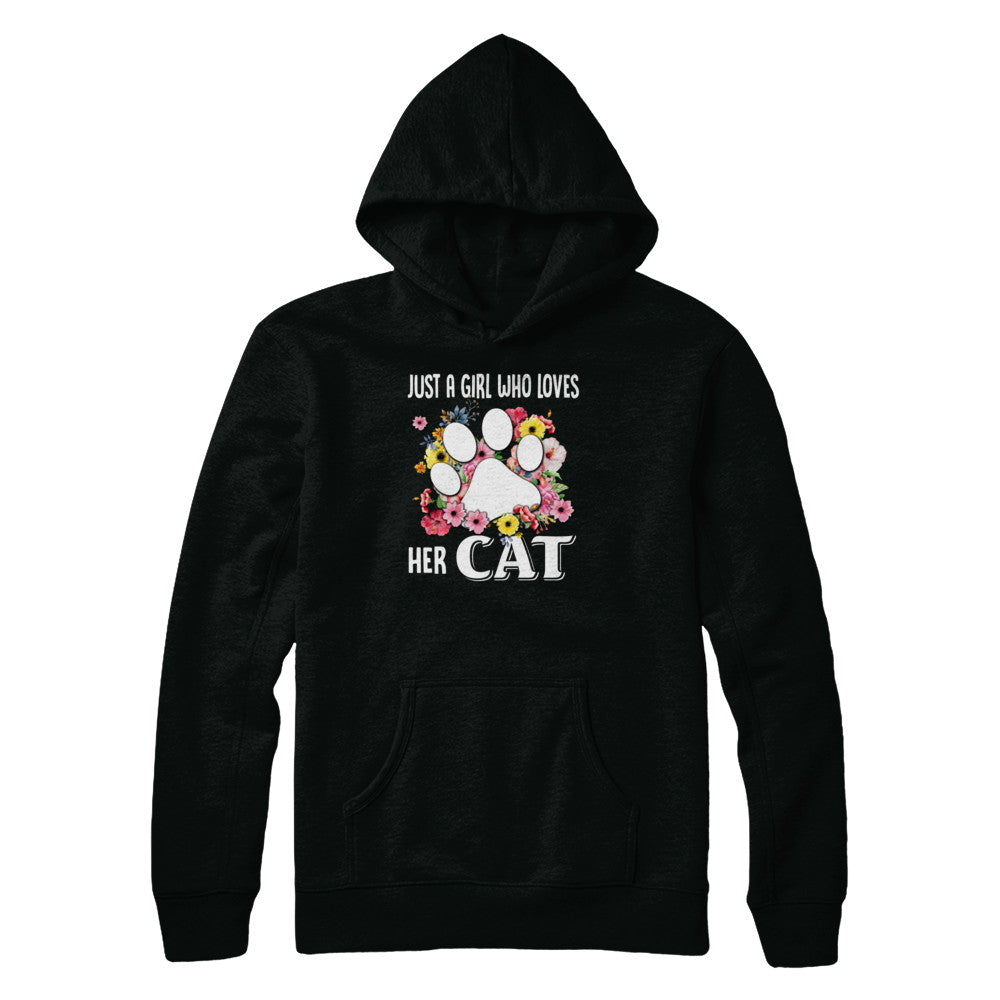 Just A Girl Who Loves Her Cat T-Shirt & Tank Top | Teecentury.com