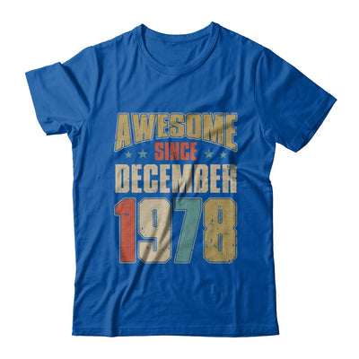Vintage Retro Awesome Since December 1978 44th Birthday T-Shirt & Hoodie | Teecentury.com